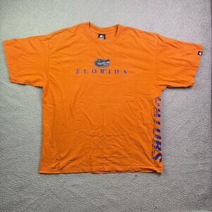 VTG Florida Gators Shirt Men L Orange Starter Distressed Thrashed NCAA Football